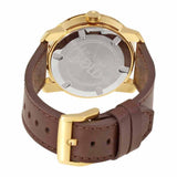 Movado Bold Gold Dial Brown Leather Men's Watch #3600399 - Watches of America #3