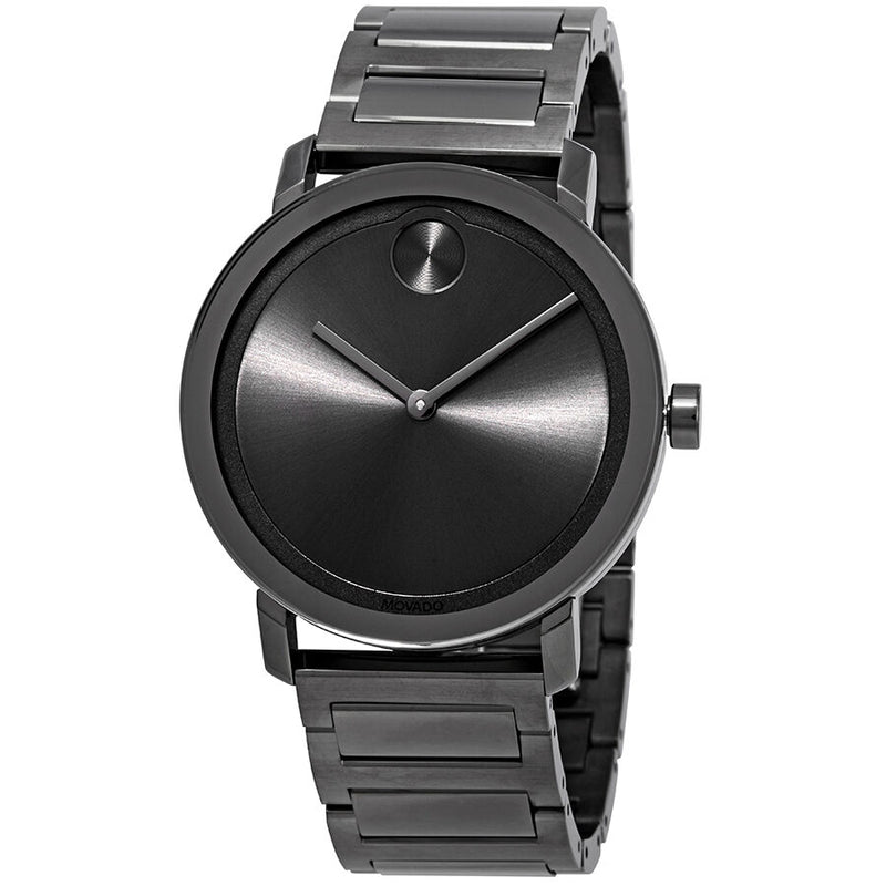 Movado Bold Gunmetal Dial Gunmetal Ion-plated Men's Watch #3600509 - Watches of America