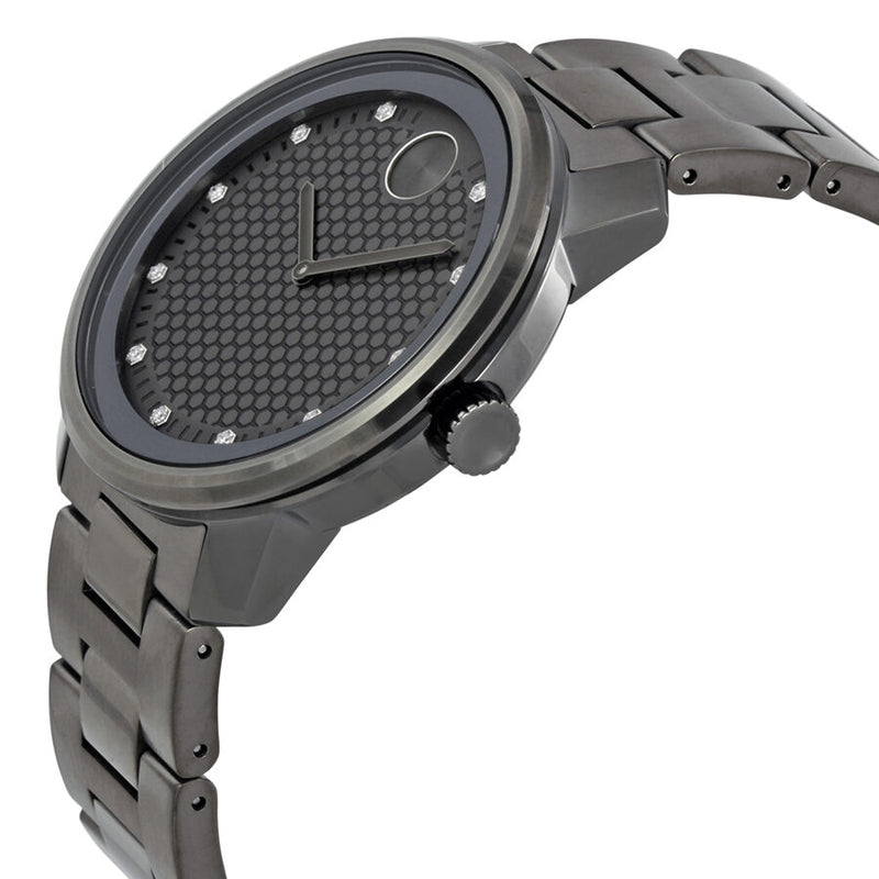 Movado Bold Gunmetal Diamond Dial Quartz Men's Watch #3600375 - Watches of America #2