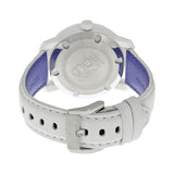 Movado Bold Light Blue Accent White Leather Ladies Watch #3600178 - Watches of America #3