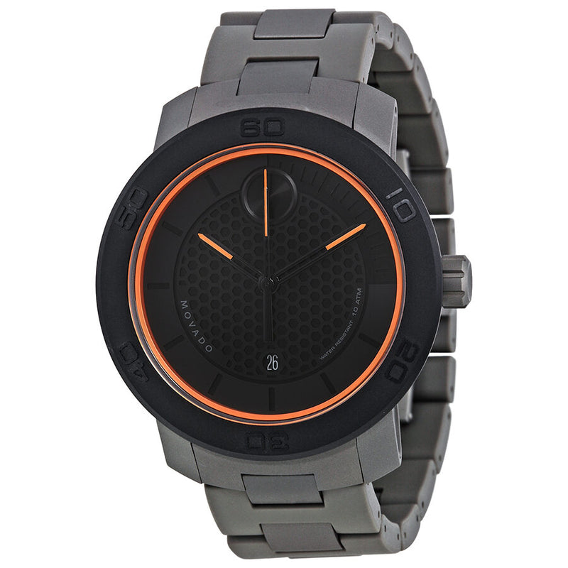 Movado Bold Matte Black Dial Men's Watch #3600098 - Watches of America