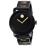 Movado Bold Mid-size Black Dial Ladies Watch #3600110 - Watches of America