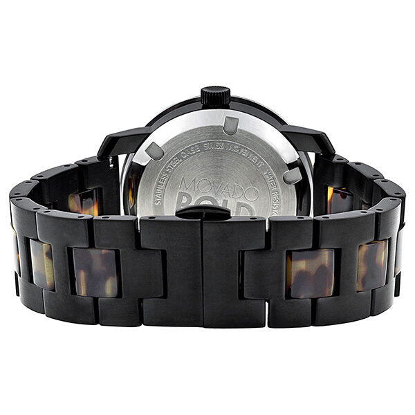 Movado Bold Mid-size Black Dial Ladies Watch #3600110 - Watches of America #3