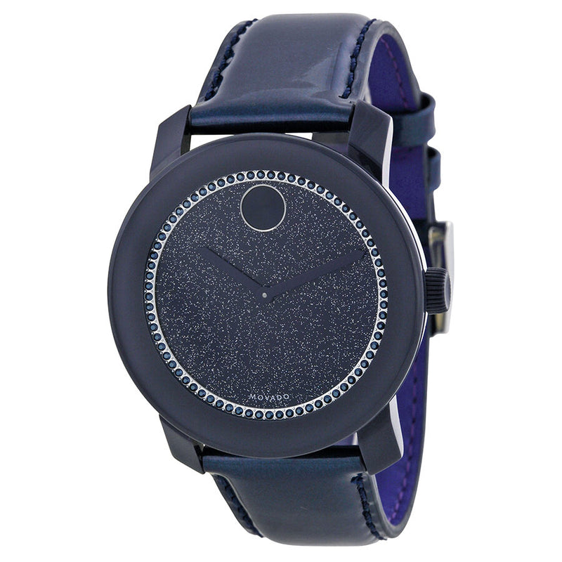 Movado bold clearance blue leather strap