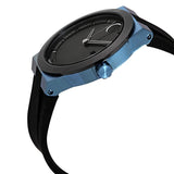 Movado Bold Quartz Black Dial Black Silicone Men's Watch #3600626 - Watches of America #2