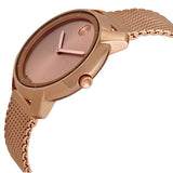 Movado Bold Rose Dial Rose Gold Ion-plated Ladies Watch #3600243 - Watches of America #2