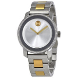 Movado Bold Silver Dial Diamond Ladies Watch #3600451 - Watches of America