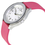 Movado Bold Silver Dial Pink Silicone Ladies Watch #3600393 - Watches of America #2