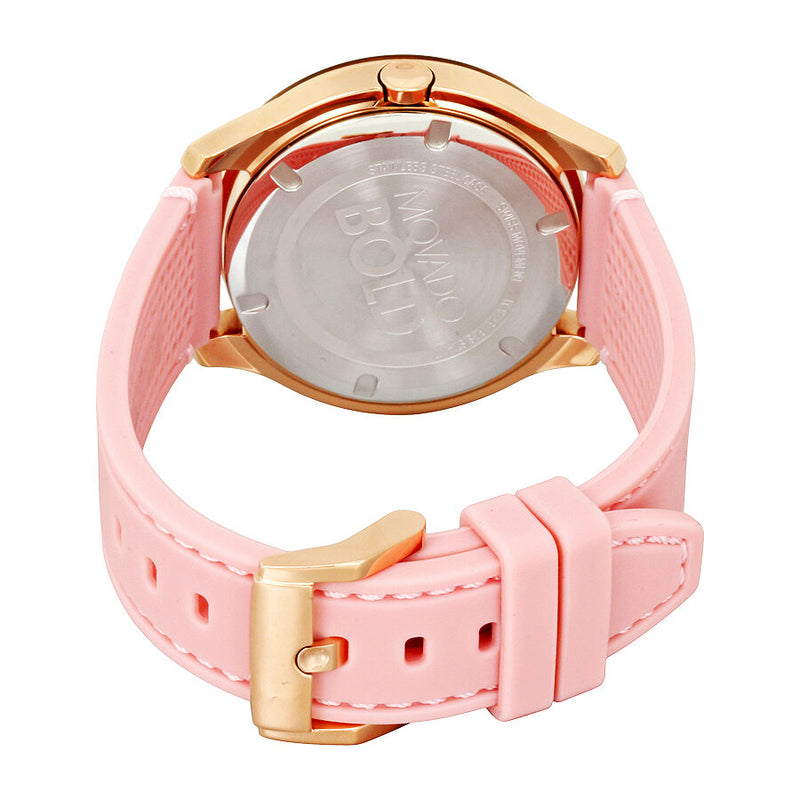 Movado Bold Sports Rose Gold Sunray Ladies Watch #3600426 - Watches of America #3