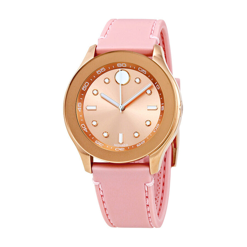 Movado Bold Sports Rose Gold Sunray Ladies Watch #3600426 - Watches of America