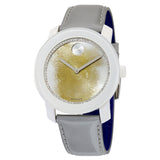 Movado Bold Yellow and Grey Watercolor Dial Ladies Watch #3600266 - Watches of America