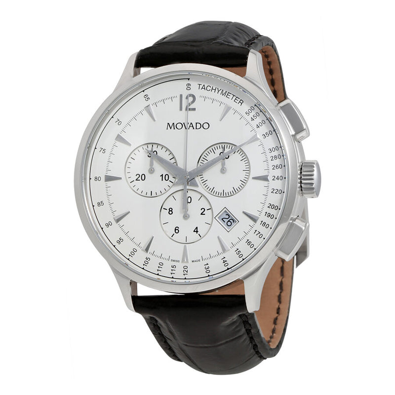 Movado Circa Chronograph White Dial Men's Watch #0606575 - Watches of America