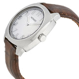 Movado Circa White Dial Brown Leather Men's Watch 606587 #0606587 - Watches of America #2