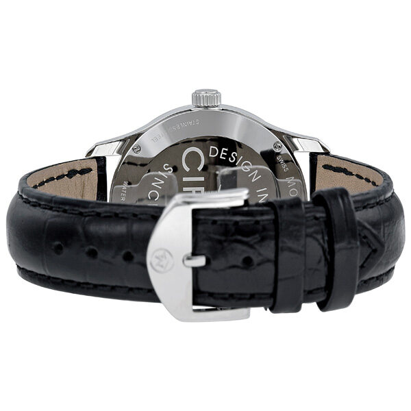 Movado Circa White Dial Leather Men's Watch #0606569 - Watches of America #3