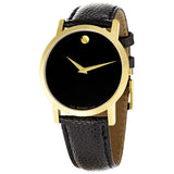 Movado Classic Museum Black Dial Men's Watch #0606180 - Watches of America