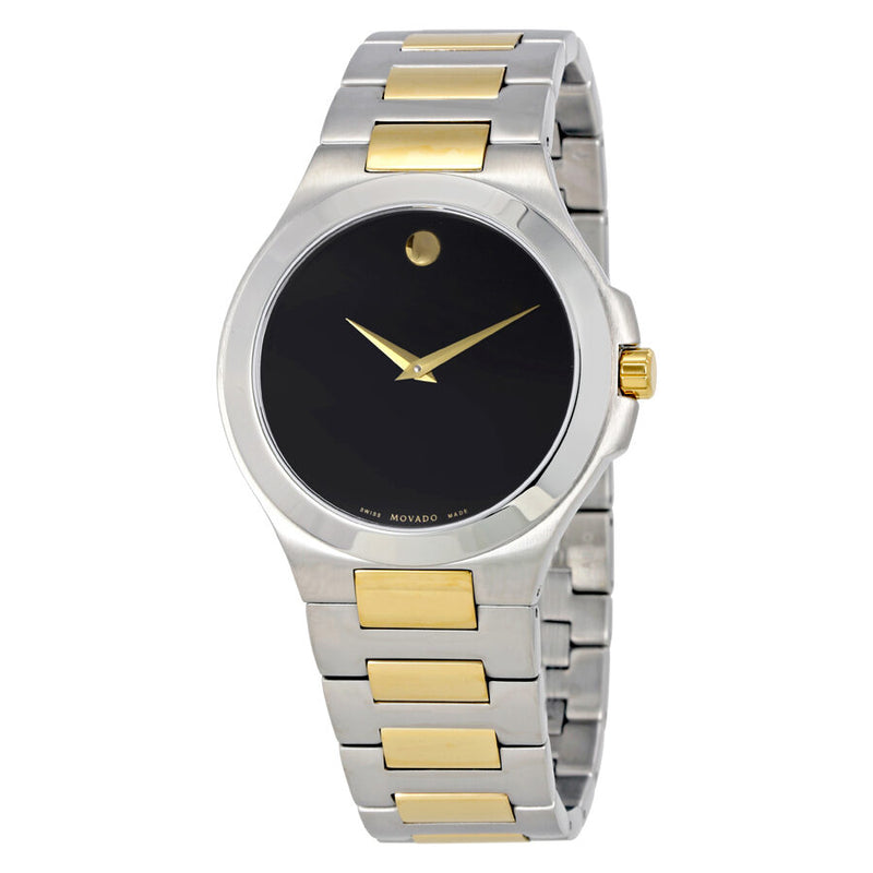 Movado Collection Black Dial Two-tone Men's Watch #0606907 - Watches of America