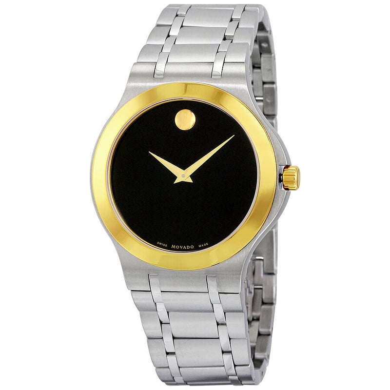 Movado Collection Black Dial Two-tone Men's Watch #0606960 - Watches of America