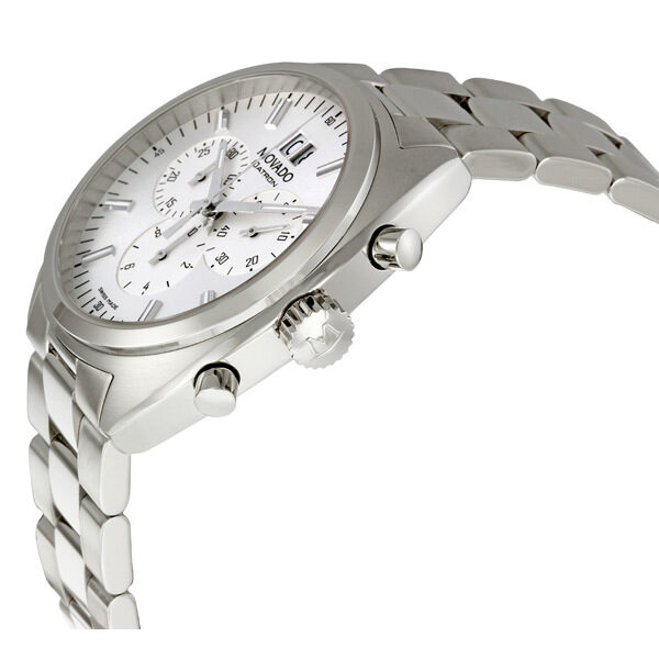 Movado Datron Chronograph Silver Dial Men's Watch #0606477 - Watches of America #2