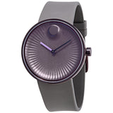 Movado Edge Concave Sandblasted Purple Aluminum Dial Men's Watch #3680044 - Watches of America