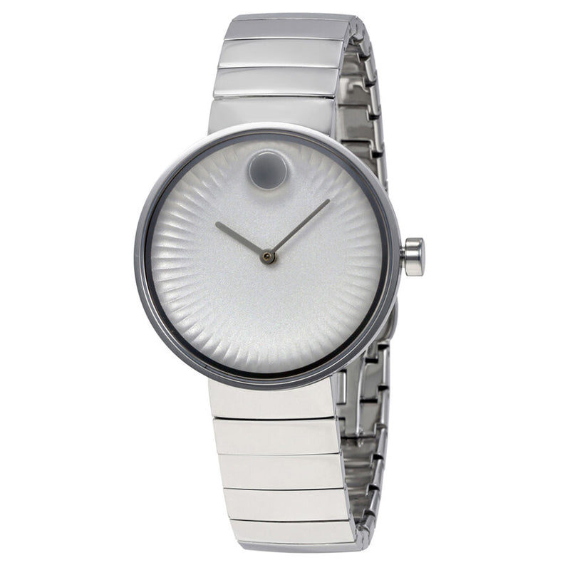 Movado Edge Silver Dial Stainless Steel Ladies Watch #3680012 - Watches of America