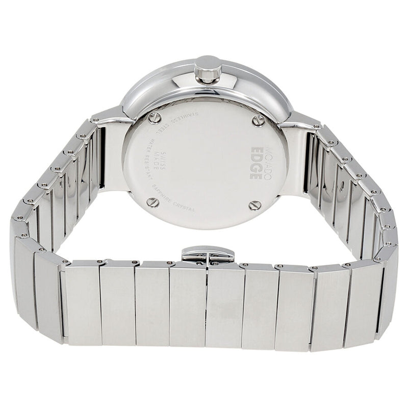 Movado Edge Silver Dial Stainless Steel Ladies Watch #3680015 - Watches of America #3