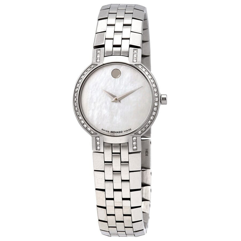 Movado Faceto Diamond Ladies Watch #0605146 - Watches of America
