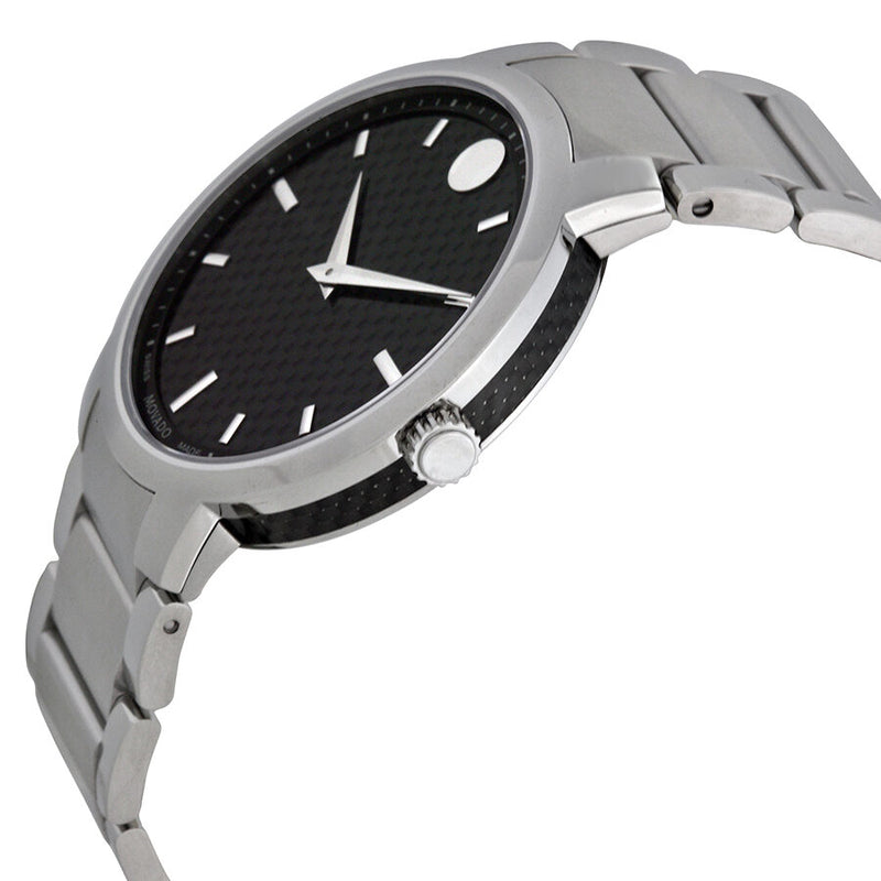 Movado gravity best sale black carbon fiber