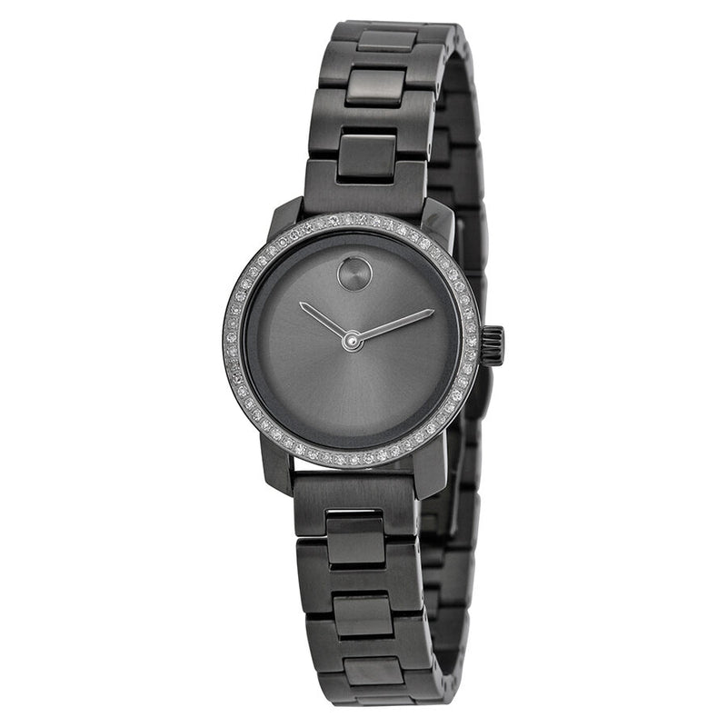 Movado Grey Dial Gray Ion-plated Ladies Watch #3600226 - Watches of America