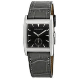 Movado Heritage Black Dial Grey Leather Men's Watch #3650048 - Watches of America