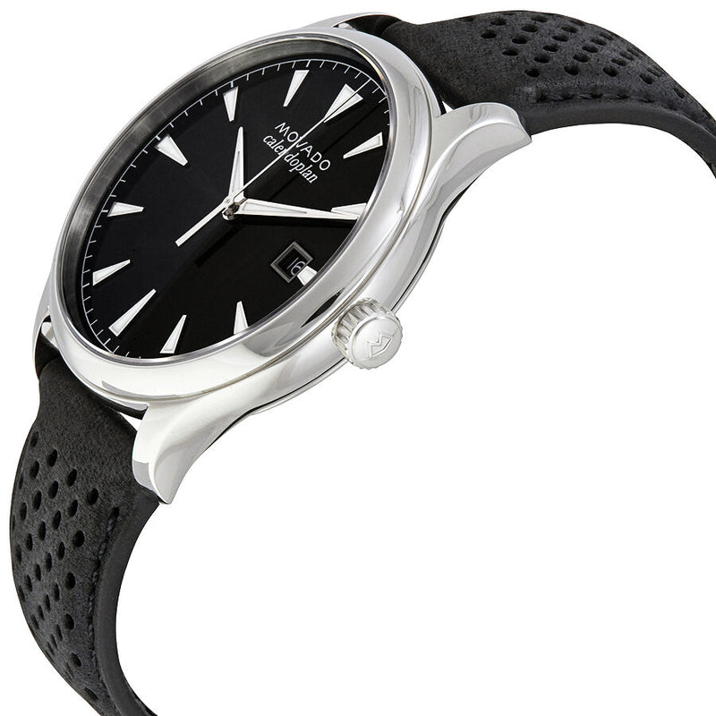 Movado heritage black shop dial men's watch