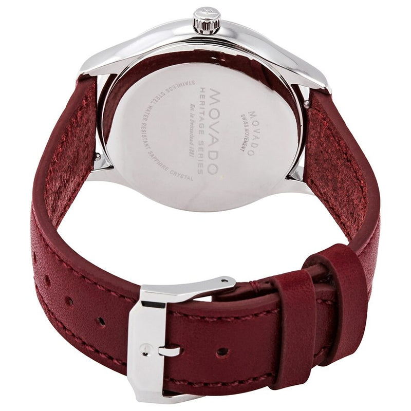 Movado Heritage Quartz White Dial Ladies Watch #3650032 - Watches of America #3