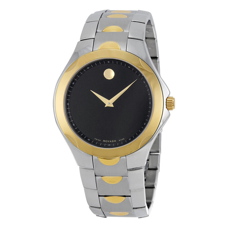 Movado Luno Sport Black Dial Two-tone Men's Watch #0606906 - Watches of America