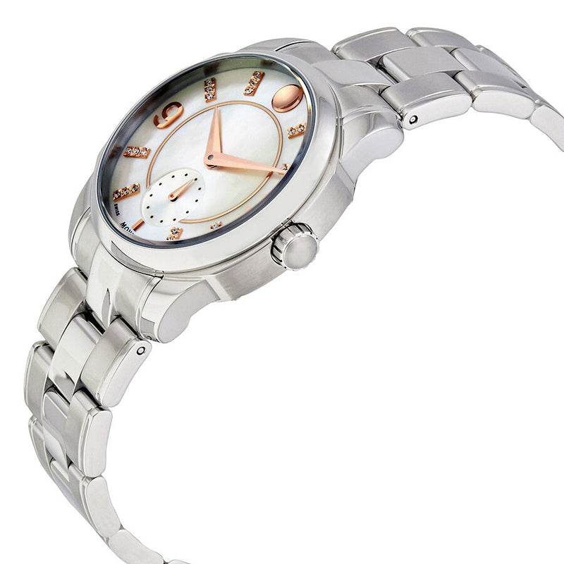 Movado LX Mother of Pearl Dial Stainless Steel Ladies Watch #0606619 - Watches of America #2