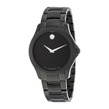 Movado Masino Black Dial PVD Stainless Steel Men's Watch #0607035 - Watches of America