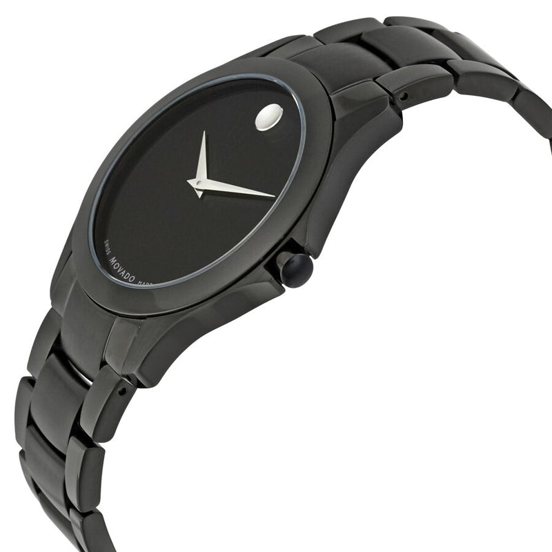 Movado Masino Black Dial PVD Stainless Steel Men's Watch #0607035 - Watches of America #2