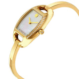 Movado Miri Diamond Mother Of Pearl Dial Gold-tone Stainless Steel Ladies Watch #0606609 - Watches of America #2