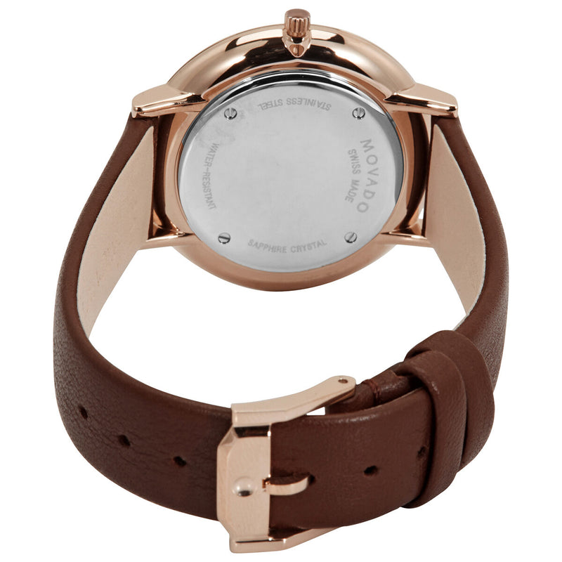Movado Modern 47 Quartz Brown Dial Ladies Watch #0607405 - Watches of America #3