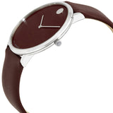 Movado Modern 47 Quartz Brown Dial Watch #0607256 - Watches of America #2