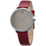 Movado Modern 47 Quartz Grey Dial Ladies Watch #0607338 - Watches of America