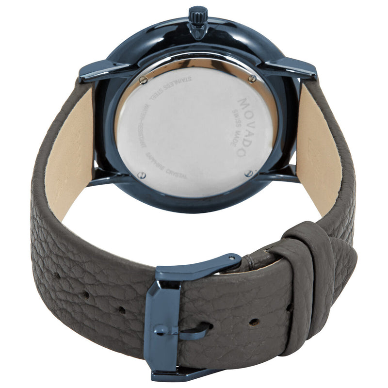 Movado Modern 47 Ultra Slim Quartz Blue Museum Dial Men's Watch #0607333 - Watches of America #3
