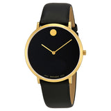 Movado Modern Classic Black Dial Men's Watch #0607135 - Watches of America