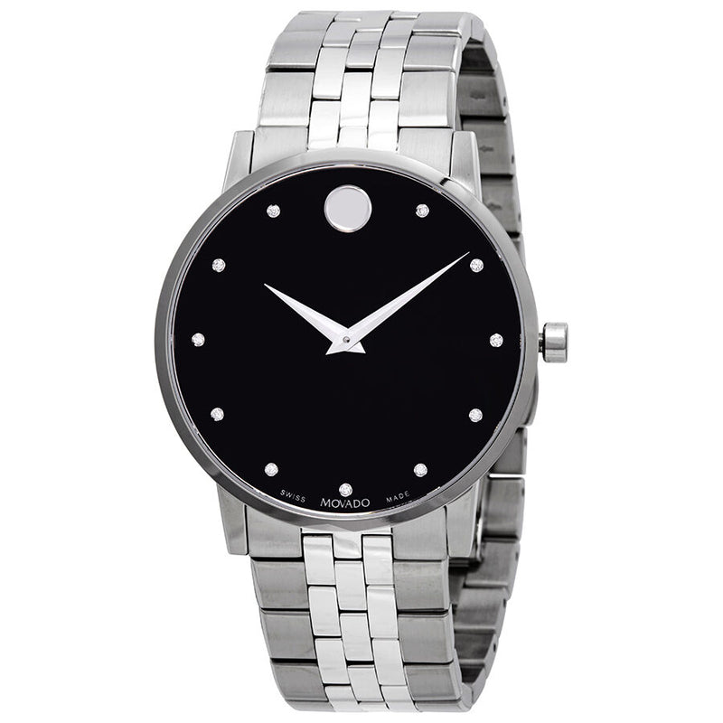 Movado Museum Classic Black Dial Men's Watch #0607201 - Watches of America