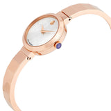 Movado Novella White Mother of Pearl Dial Ladies Watch #0607112 - Watches of America #2