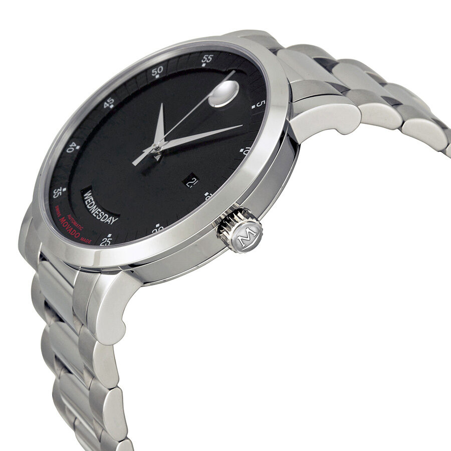 Movado Red Label Automatic Black Dial Men's Watch 0606844