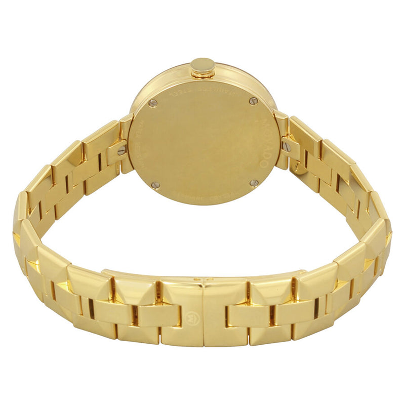 Movado Sapphire Diamond Gold Dial Ladies Watch #0606913 - Watches of America #3