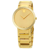 Movado Sapphire Gold Mirror Dial Men's Watch #0607180 - Watches of America