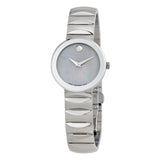 Movado Sapphire Grey Mother of Pearl Dial Ladies Watch #0607048 - Watches of America