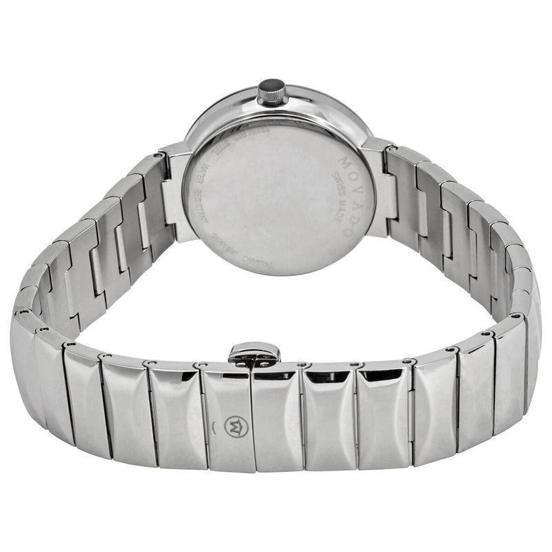 Movado Sapphire Silver Mirror Dial Ladies Watch #0607213 - Watches of America #3