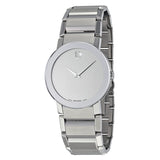 Movado Sapphire Silver Mirror Dial Men's Watch #0606093 - Watches of America