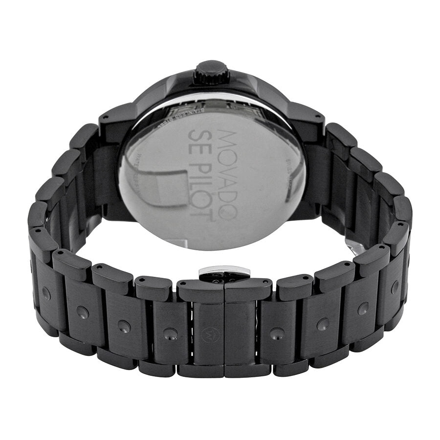 Movado se outlet pilot black